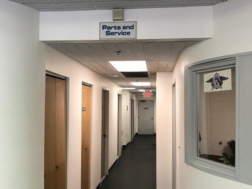 Hallway to Parts / Accounting